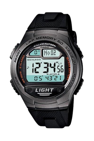 Casio Standard W-734-1AV Jam Tangan Pria Strap Karet / Resin - Hitam