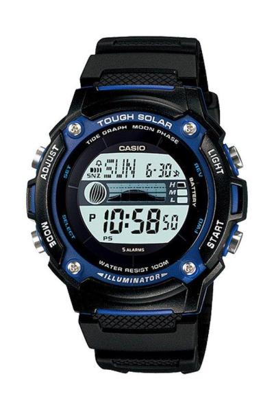 Casio Standard W-S210H-1AV Jam Tangan Pria Strap Karet / Resin - Hitam