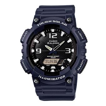 Casio Tough Solar AQ-S810W-2A2V Analog Digital Men's Watch - Dark Blue/White  