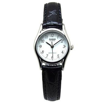 Casio Women's LTP-1094E-7B - Jam Tangan Wanita - Black - Leather  