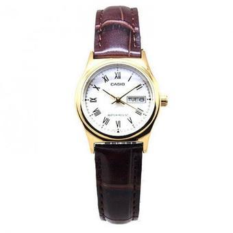 Casio Women's LTP-V006GL-7B - Jam Tangan Wanita - Putih - Kulit  