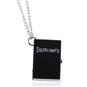 Chic Death Note Classic Fashion Quartz Pocket Watch Pendant Necklace (Black)  