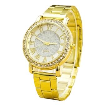 Cocotina Casual Analog Men's Alloy Gold Color Strap Crystal Watch  