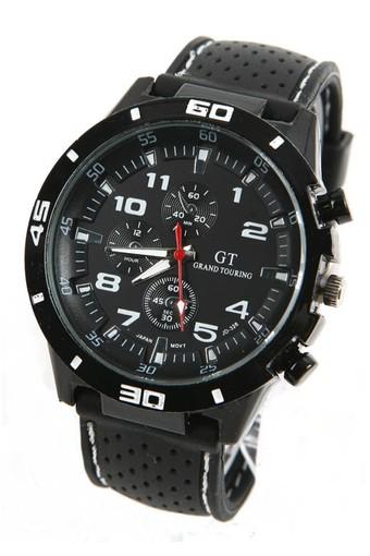 Cocotina Sports Analog Casual Wrist Watch Black White  