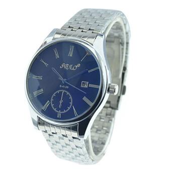 Couple Lover Stainless Steel Watch Waterproof Calendar Wrist Watches S-A130 - Intl  