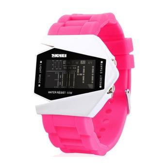 Creative Airplane Couples Waterproof Fashion Electronic Wristwatches(Red)(INTL)  