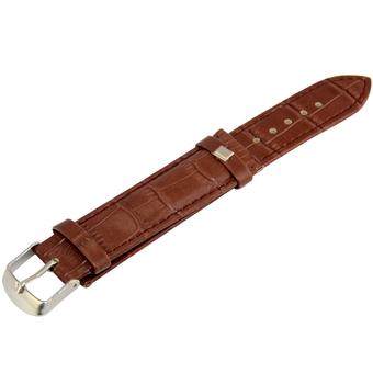 Cross-line Genuine Leather Replacement Watch Strap Band Mens 22mm Brown  