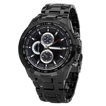 Curren Luxury Men's Stainless Strap Watch Black 8023 (Black)  