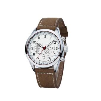 Curren Men's Dark Brown Leather Strap Watch (Intl)  