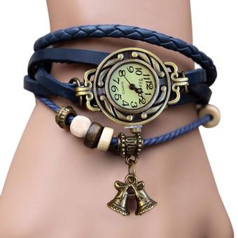 Cyber Bell Pendant Women's Bracelet Wrist Watch (Blue)  