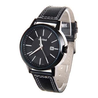 Daybird 3972 Men's Fashionable Quartz PU Band Waterproof Wrist Watch w/ Calendar ?Black+White (Intl)  