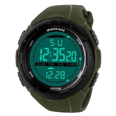 Delcell Digital Watch 1025 50mm - Army Green