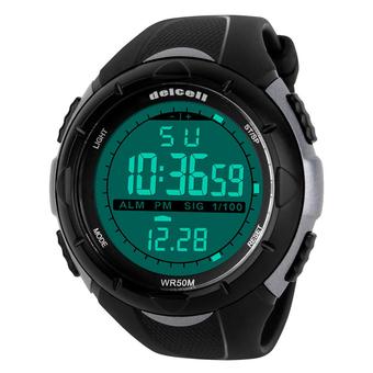 Delcell Digital Watch 1025 50mm - Titanium  