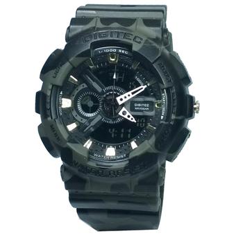 Digitec Camo Jam Tangan Pria - Strap Rubber - Hijau - DGARMY  