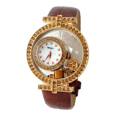 Disney MS12196RG Mickey Jam Tangan Wanita - Coklat