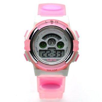 Electronic Sport Watch (Pink)- Intl  