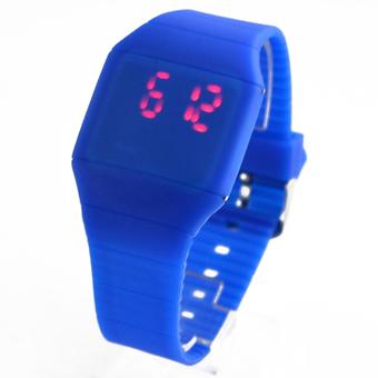 Elenxs Sports Touch Screen Men's Women's Digital LED Wrist Watch Royal Blue (Intl)  