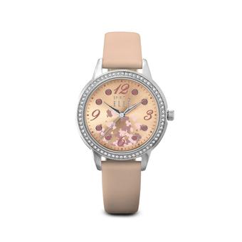 Elle Spirit ES20044S07X - Jam Tangan Wanita - Pink Leather Strap Women Watches  