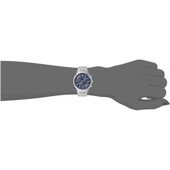 Emporio Armani Men's AR2448 Classic Blue Dial Chronograph Watch Stainless/Blue Dial (Intl)  