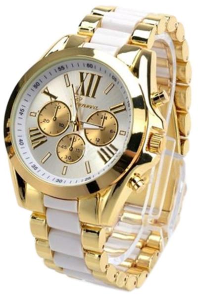 Exclusive Imports Men's White Stainless Steel Watch