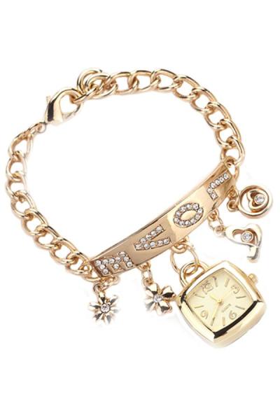 Exclusive Imports Women's Gold Stainless Steel Watch