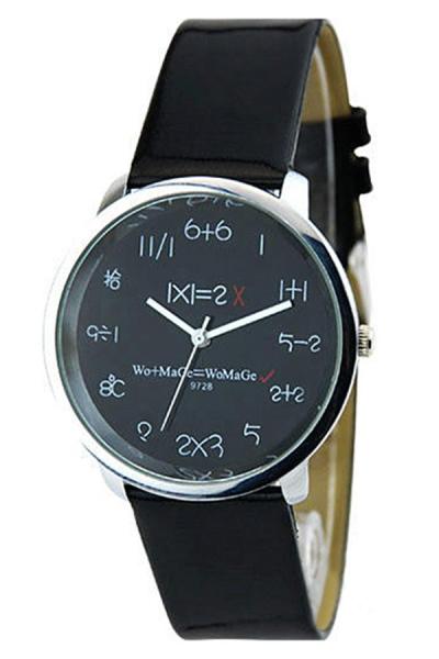 Exclusive Imports Women's Mathematics Dial Quartz Wrist Watch Black