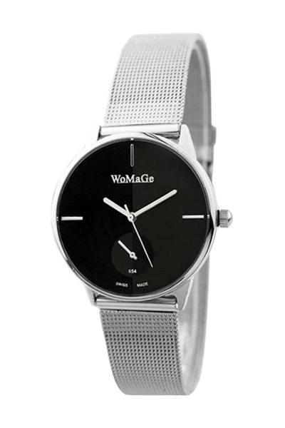 Exclusive Imports Women's Quartz Stainless Steel Unisex Wrist Watch Black