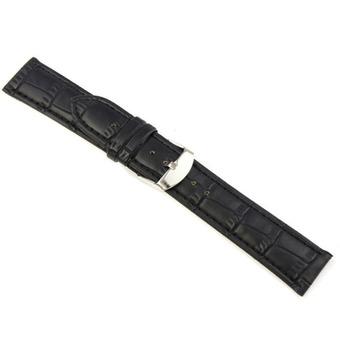 Fang Fang Leather Strap Wrist Watch Band 18mm (Black)  