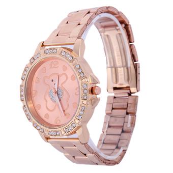 Fashion Brand Women Watches Top Bear Analog Quartz Dial Wristwatch Rosegold (Intl)  