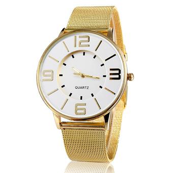 Fashion Gold Watch - Jam Tangan Pria - Gold  