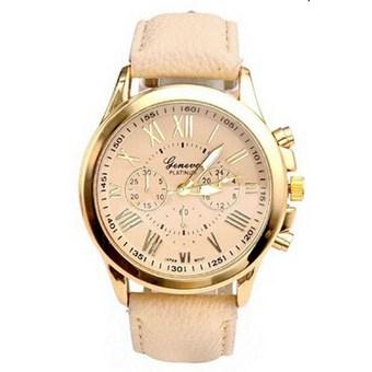 Fashion Lady Women PU Leather Strap Wrist Watch Quartz Wristwatch  