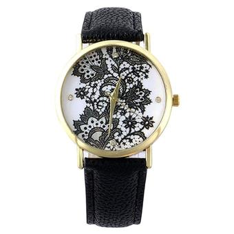 Fashion Women's Black Leather Strap Watch 60bl036 - Intl  