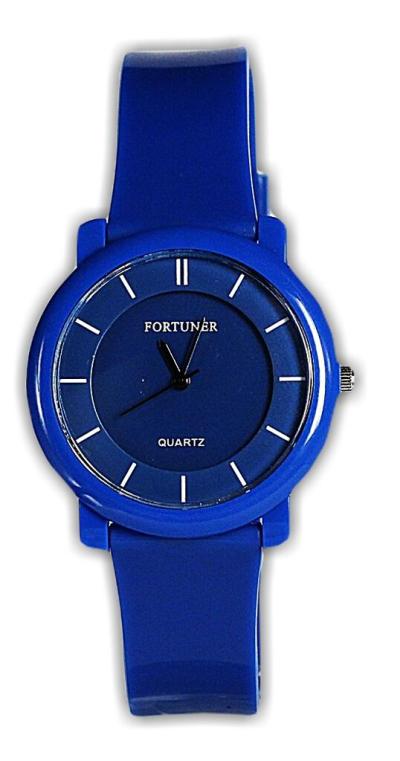 Fortuner 0824 jam tangan remaja karet 43mm -biru