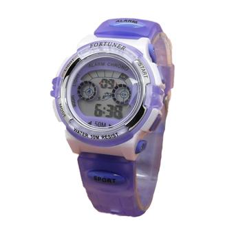 Fortuner - Jam Tangan Wanita - F2643L Ungu - List Putih - Rubber  