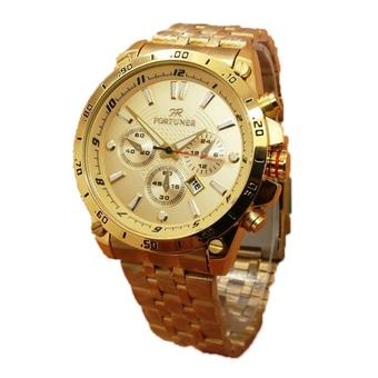 Fortuner Jam Tangan Wanita - Stainleestell Strap - FR1244G Gold  