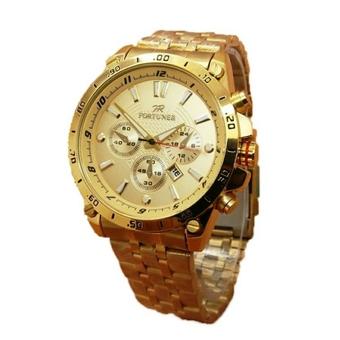 Fortuner Jam Tangan Wanita – Stainleestell Strap – FR3070G Gold  