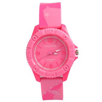 Fortuner Women's FT066P - Jam Tangan Wanita - Pink - Resin  