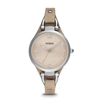 Fossil ES2830 - Jam Tangan Wanita Georgia Bone Leather Watch - Beige  