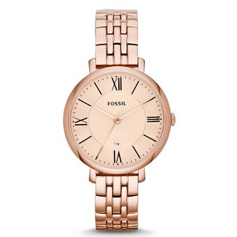 Fossil ES3435 Jacqueline - Jam Tangan Wanita - Rose Gold - Stainless Steel  