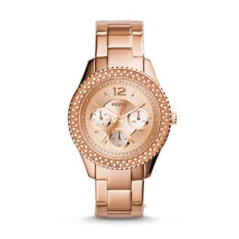 Fossil ES3590 - Jam Tangan Wanita Stella Multifunction Rose-Tone Stainless Steel Watch  