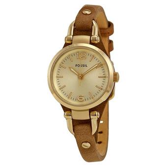 Fossil Georgia Mini Champagne Dial Gold Brown Es3264 Jam Tangan Wanita  