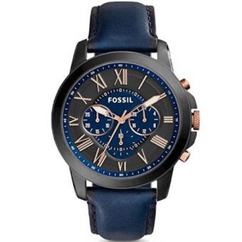 Fossil - Jam Tangan Pria - Leather Strap - FS 5061 Blue  