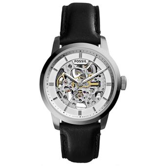 Fossil - Jam Tangan Pria - Silver-Putih - Strap Hitam - ME3085  