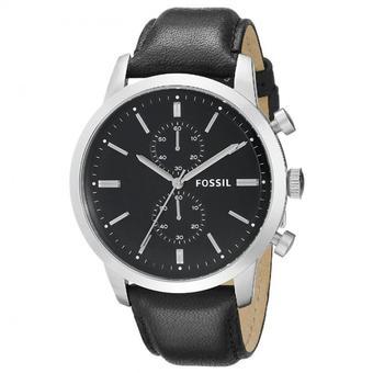 Fossil Jam Tangan Pria - Strap Leather - FS4866 - Hitam  