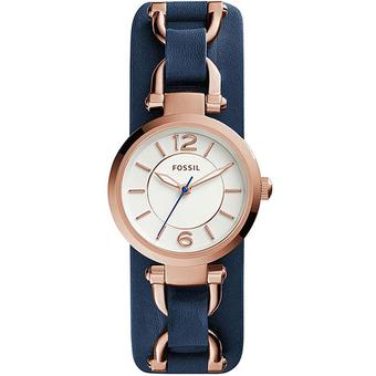 Fossil Jam Tangan Wanita - Stainless - Navy - Fossil ES3857  