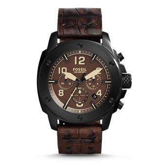 Fossil Men's FS5095 - Jam Tangan Pria - Cokelat - Kulit  