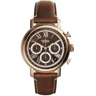 Fossil Men's FS5116 - Jam Tangan Pria - Cokelat - Kulit  