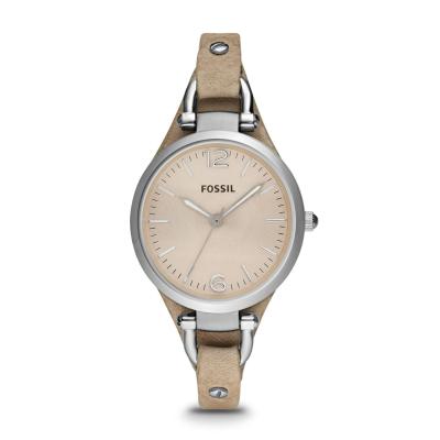 Fossil Watch Jam Tangan Wanita ES2830 Leather – Silver