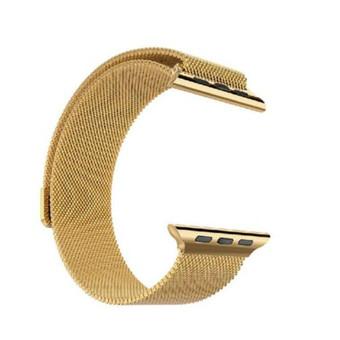 GAKTAI Milanese Magnetic Loop Stainless Steel Strap Watch Bands For Apple Watch iWatch 42mm (Gold) (Intl)  