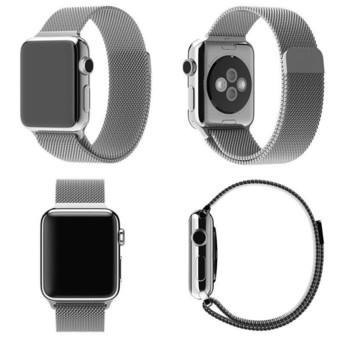 GAKTAI Milanese Magnetic Loop Stainless Steel Strap Watch Bands For Apple Watch iWatch 38mm (Silver) (Intl)  